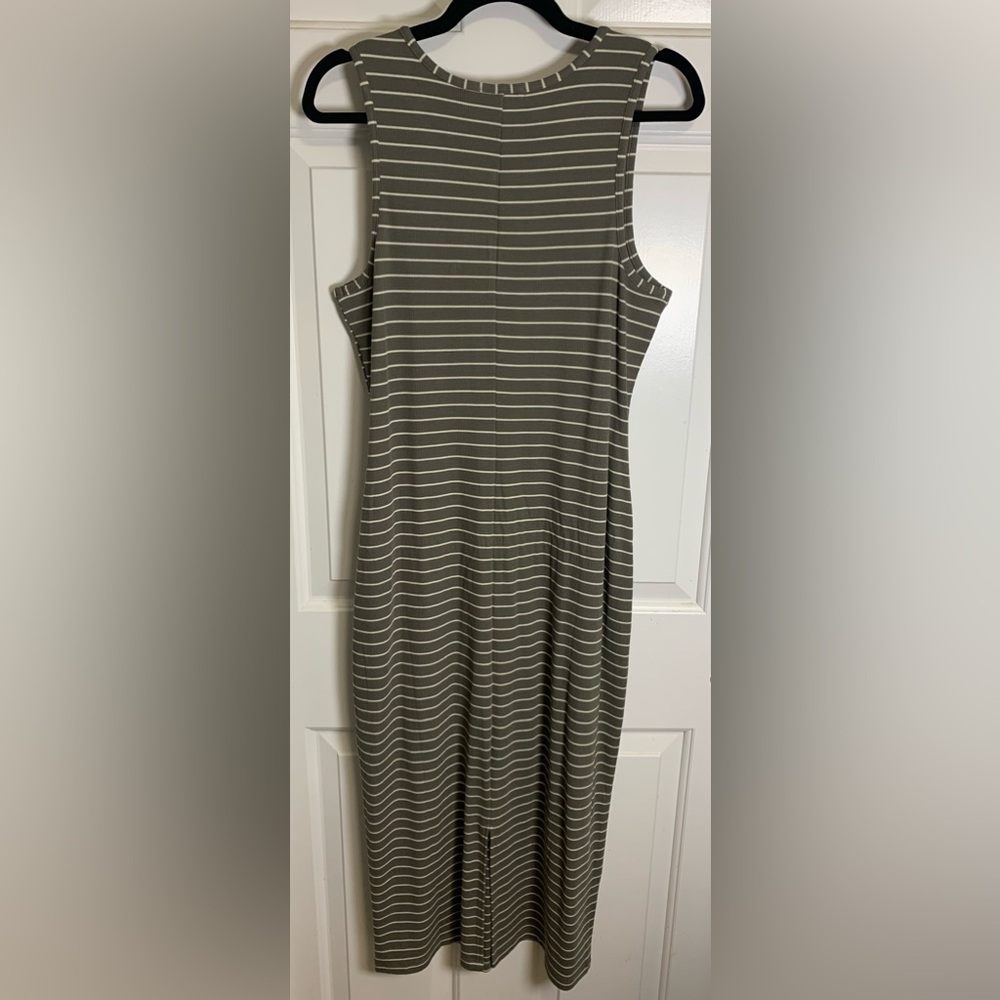 Marine Layer Green/white Stripe Tank Dress - Picture 2 of 5